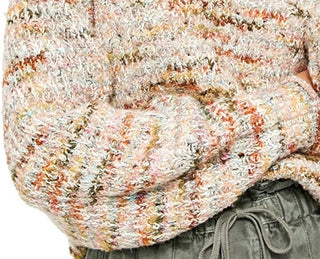 Free People Women's Highland V-Neck SweaterBeige White Size Large