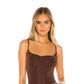 Free People Women's Cowl In The Club Bodysuit Brown Size Medium