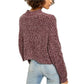 Free People Women's Long Sleeve Mock Sweater Purple Size X-Large