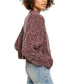 Free People Women's Long Sleeve Mock Sweater Purple Size X-Large