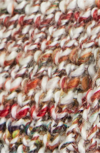 Free People Women's Walk On By Wool Contrast Trim Cardigan Top Natural Size Extra Large