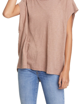 Free People Women's Halo Tee Brown Size Medium