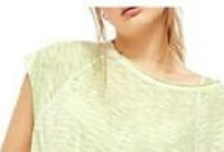 Free People Women's Halo Stripe Tee Green Size Small