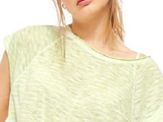 Free People Women's Halo Stripe Tee Green Size X-Small
