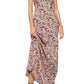 Free People Women's Bon Voyage Floral Print Sleeveless Dress Charcoal Size X-Small