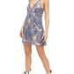 Free People Women's Night Shimmer Mini Dress Ivory Size 12