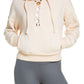 Free People Women's  Fp Movement Believe It Lace-Up Hoodie Pink Size Large