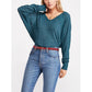 Free People Women's Santa Clara Thermal Ocean  Blue Size Small