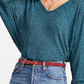 Free People Women's Santa Clara Thermal Ocean  Blue Size Small