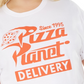 Love Tribe Women's Trendy Cotton Pizza Planet Graphic T-Shirt White Size 2X