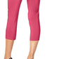 Alfani Women's Tummy Control Pull On Capri Pants Pink Size 14 Petite
