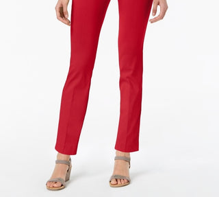 Alfani Women's Petite Tummy-Control Pull-On Skinny Pants Red Size 2 P