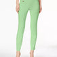 Alfani Women's Tummy Control Pull On Skinny Pants  Short Green Size 6 Petite