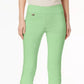 Alfani Women's Tummy Control Pull On Skinny Pants  Short Green Size 6 Petite