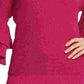 DKNY Women's Metallic Ruffle-Sleeve Sweater Pink Size X-Large