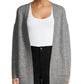 Pink Rose Juniors' Open Cardigan Sweater Gray Size Medium