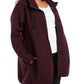 Calvin Klein Women's Performance Plus Size Hooded Warm-Up Jacket Red Size 1X