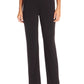 NY Collection Women's Pull-On Straight-Leg Pants Black Size Petite Large