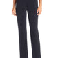 NY Collection Women's Pull-On Straight-Leg Pants Navy Size Petite Medium