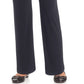 NY Collection Women's Pull-On Straight-Leg Pants Navy Size Petite Medium