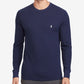 Ralph Lauren Men's Waffle Knit Thermal Pajama Shirt Blue