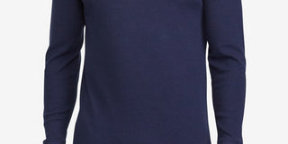 Ralph Lauren Men's Waffle Knit Thermal Pajama Shirt Blue