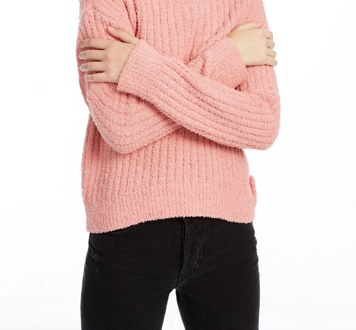 Almost Famous Crave Fame Juniors' Ribbed Cropped Sweater Red Size Medium