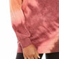Ultra Flirt Juniors' Tie-Dye Tunic Sweatshirt Dark Purple Size Small