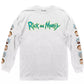 Ripple Junction Rick and Morty Men's Graphic T-Shirt White Size Medium