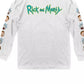 Ripple Junction Rick and Morty Men's Graphic T-Shirt White Size Medium
