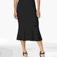Rachel Roy Women's Jacquard Midi Skirt Black Size Small