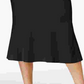 Rachel Roy Women's Jacquard Midi Skirt Black Size Small
