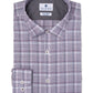 Ryan Seacrest Distinction Men's Ultimate Slim-Fit Non-Iron Performance Stretch Plaid Dress Shirt  Purple Size 32-33
