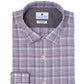 Ryan Seacrest Distinction Men's Ultimate Slim-Fit Non-Iron Performance Stretch Plaid Dress Shirt  Purple Size 32-33