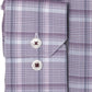 Ryan Seacrest Distinction Men's Ultimate Slim Fit Non Iron Performance Stretch Plaid Dress Shirt Purple Size 15X32X33