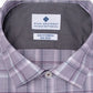 Ryan Seacrest Distinction Men's Ultimate Slim Fit Non Iron Performance Stretch Plaid Dress Shirt Purple Size 15X32X33