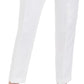 Calvin Klein Women's Linen Slim Ankle Pants White Size 10
