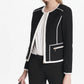 Calvin Klein Women's Contrast Trim Jacket Black Size 2