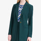 Calvin Klein Women's Three-Pocket One-Button Blazer Blue Size 0