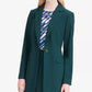 Calvin Klein Women's Three-Pocket One-Button Blazer Blue Size 16