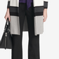 Calvin Klein Women's Colorblocked Sweater Topper White Size Medium