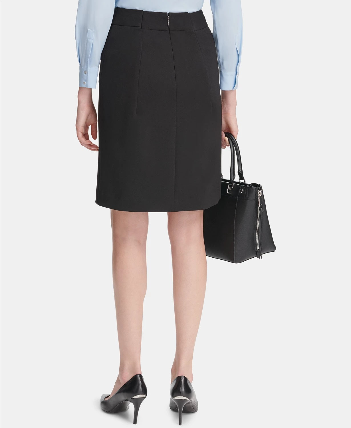 Calvin Klein Women's Pleated Skirt Black Size 6