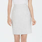 Calvin Klein Women's Textured Pencil Skirt White Size 10