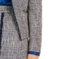 Calvin Klein Women's Asymmetrical Tweed Blazer Blue Size 14