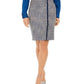 Calvin Klein Women's Tweed Pencil Skirt Blue Size 14