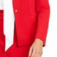 Calvin Klein Women's Single-Button Blazer Red Size 12