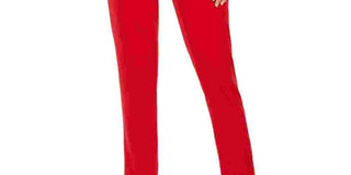 Calvin Klein Women's Pleated Waist Slim Fit Dress Pants Red Size 4
