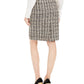 Calvin Klein Women's Sequined Tweed Skirt Beige Size 14