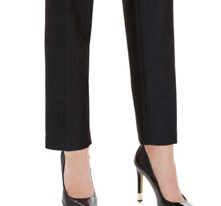 Calvin Klein Women's Tie-Front Slim Fit Pants Navy Size 12