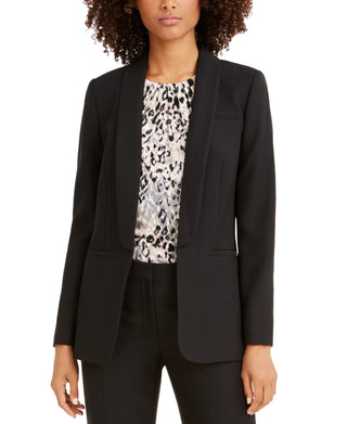 Calvin Klein Women's Parker Twill Blazer Black Size 12